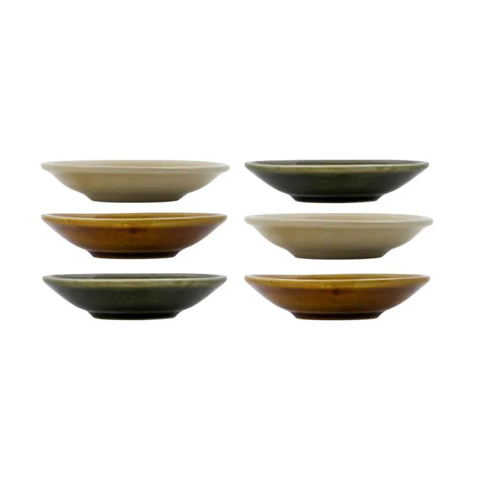 Hala 碗 Ø9cm 6包装 - 绿色_黄色_摩卡色 - Nicolas Vahé