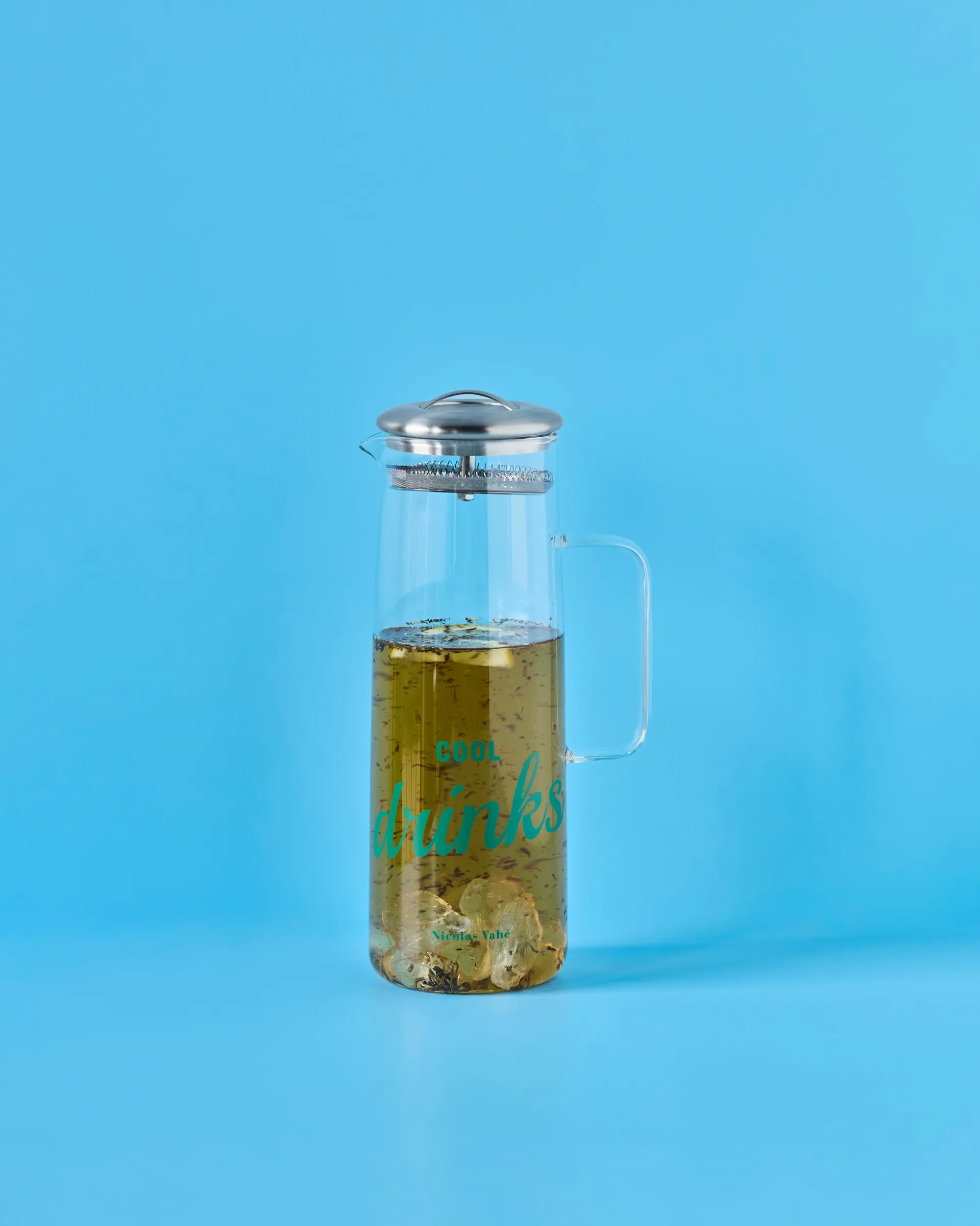 Nicolas Vahé 水壶/水瓶 （含盖子）, 透明-银色 Nicolas Vahé