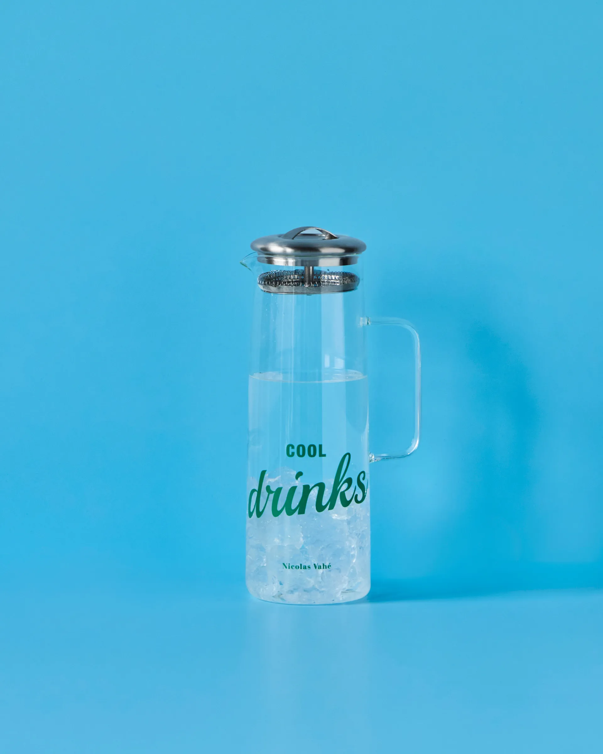 Nicolas Vahé 水壶/水瓶 （含盖子）, 透明-银色 Nicolas Vahé