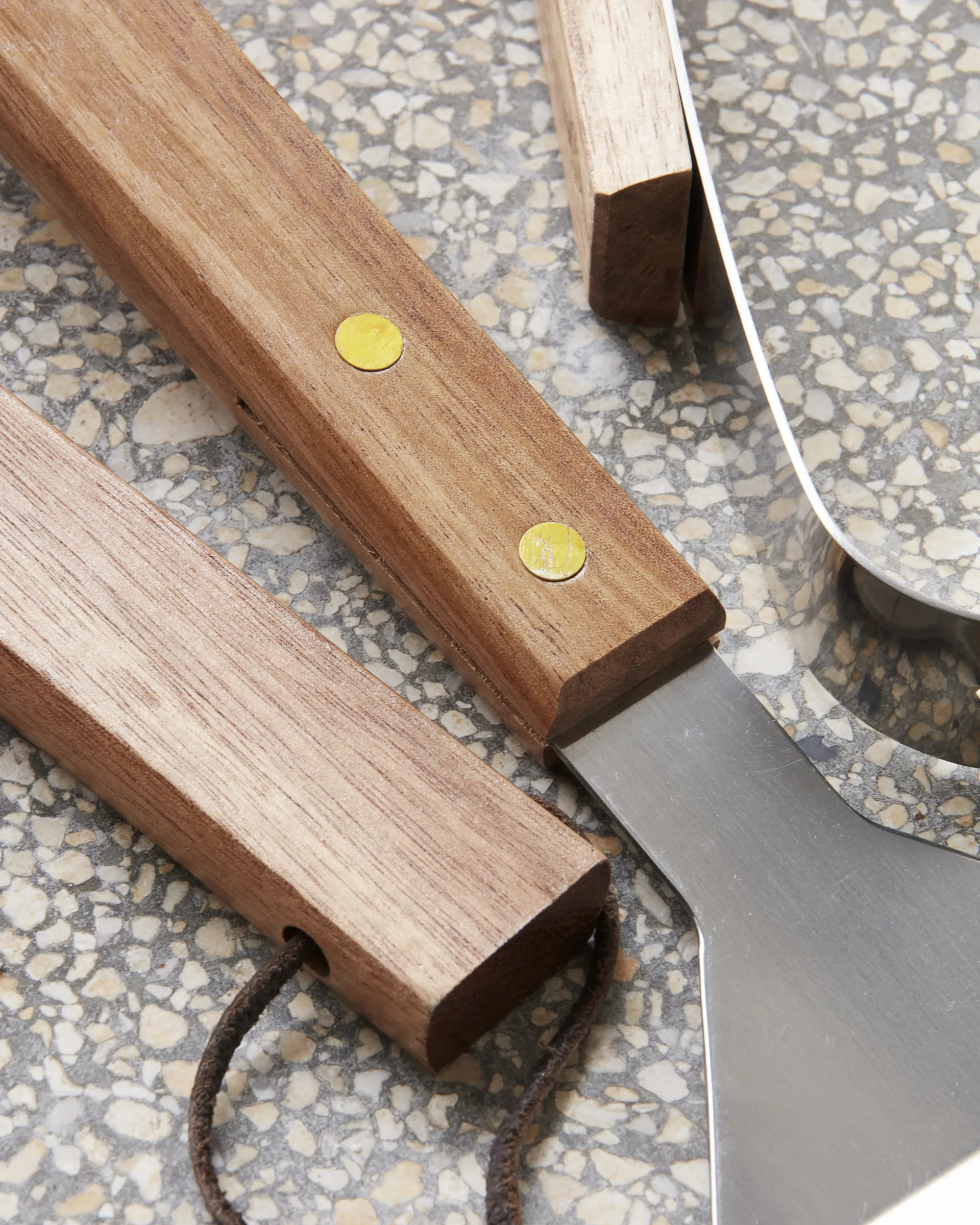 Nicolas Vahé BBQ grill set 3 pieces, 不锈钢-acacia Nicolas Vahé