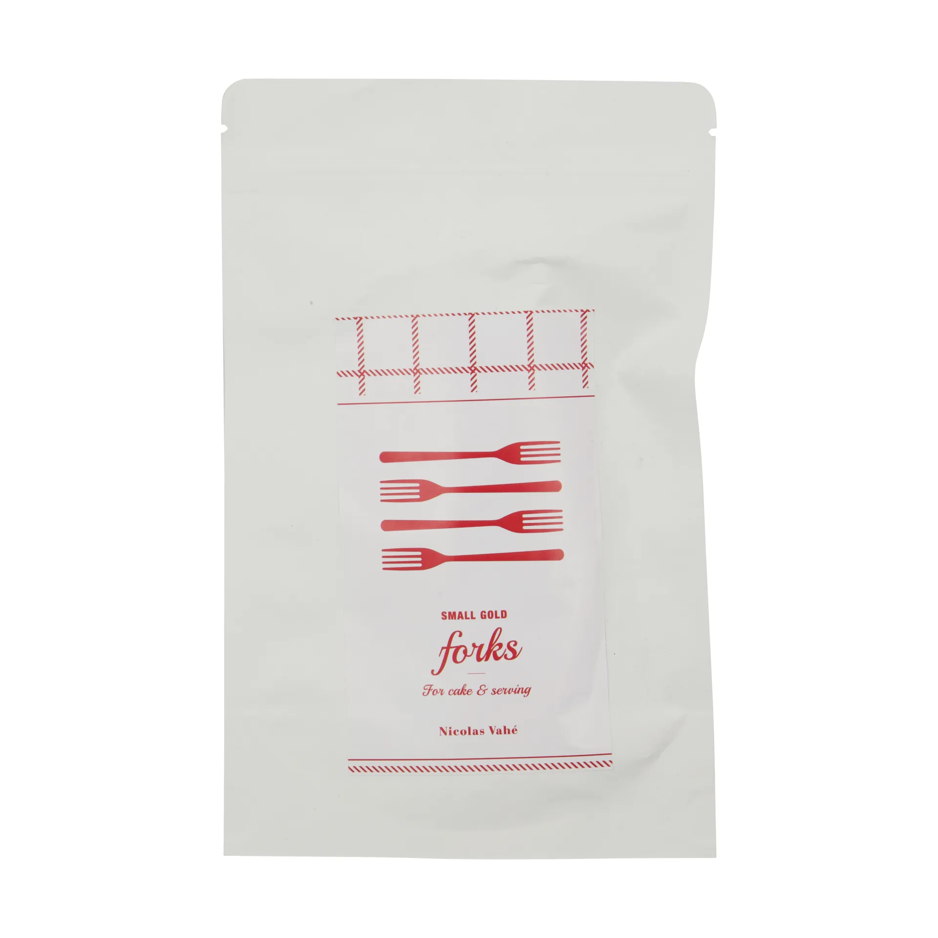 Nicolas Vahé cake 叉子 四件套装, Antique 金色 finish Nicolas Vahé