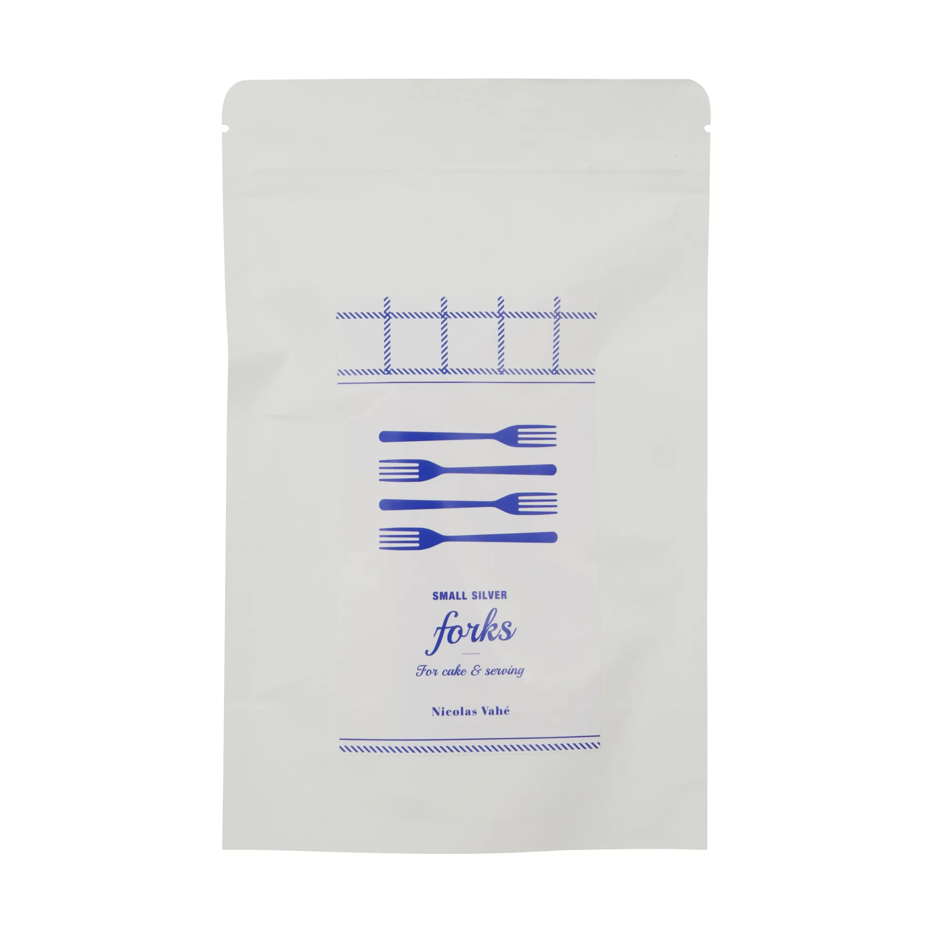 Nicolas Vahé cake 叉子 四件套装, Antique 银色 finish Nicolas Vahé