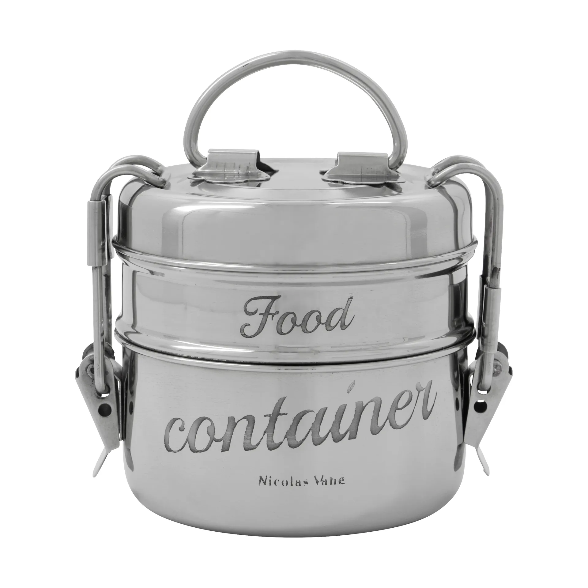 Nicolas Vahé lunchbox 2件, 银色 finish, Ø10 cm Nicolas Vahé