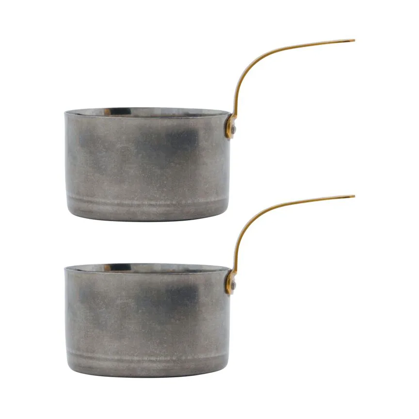 Presentation mini saucepan Ø10 cm 两件套装
, 银色 finish Nicolas Vahé