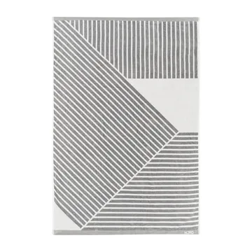 条纹浴巾100x150cm - 灰色 - NJRD