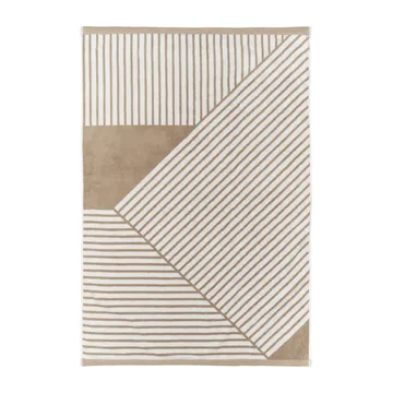 条纹浴巾100x150cm - 米色 - NJRD