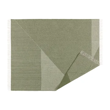 条纹羊毛披毯130x185cm - 绿色 - NJRD