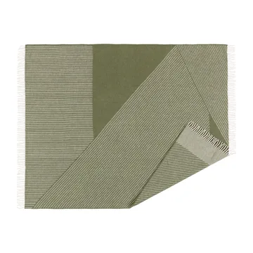 条纹羊毛披毯130x185cm - 绿色 - NJRD