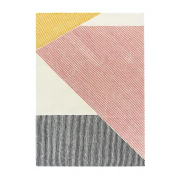 条纹粉色羊毛地毯 - 170x240cm - NJRD