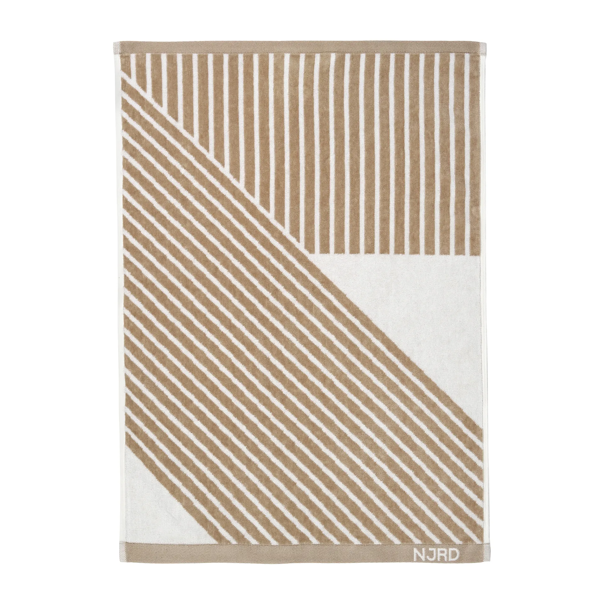 条纹毛巾50x70cm, 米色 NJRD