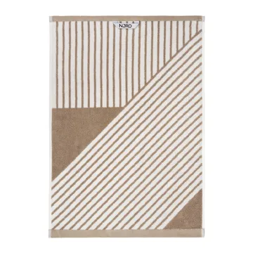 条纹毛巾50x70cm - 米色 - NJRD
