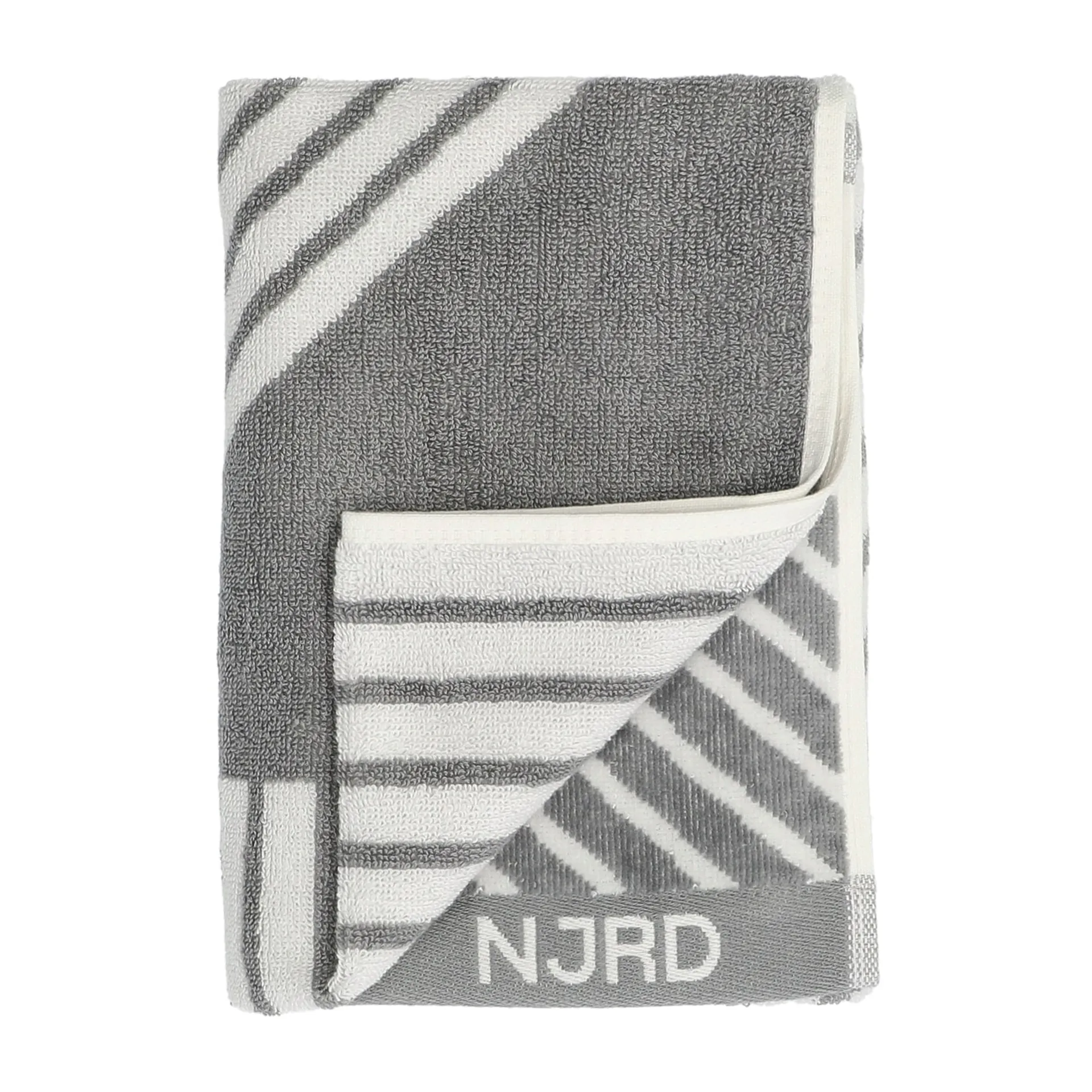 条纹毛巾50x70cm, 灰色 NJRD