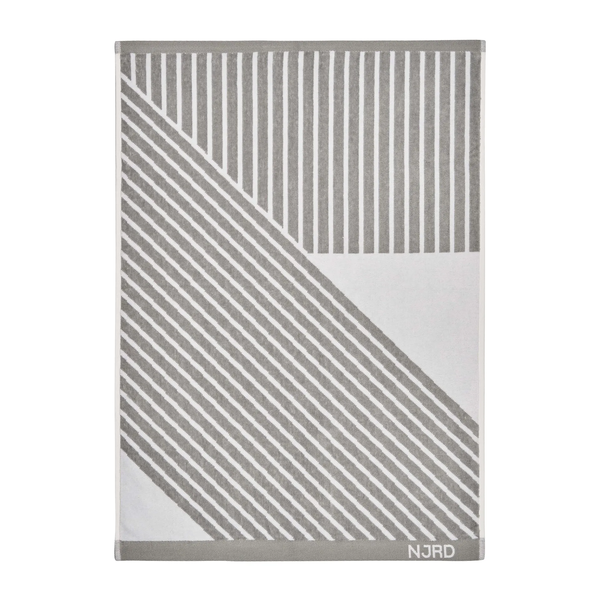 条纹毛巾50x70cm, 灰色 NJRD