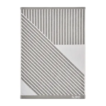 条纹毛巾50x70cm - 灰色 - NJRD