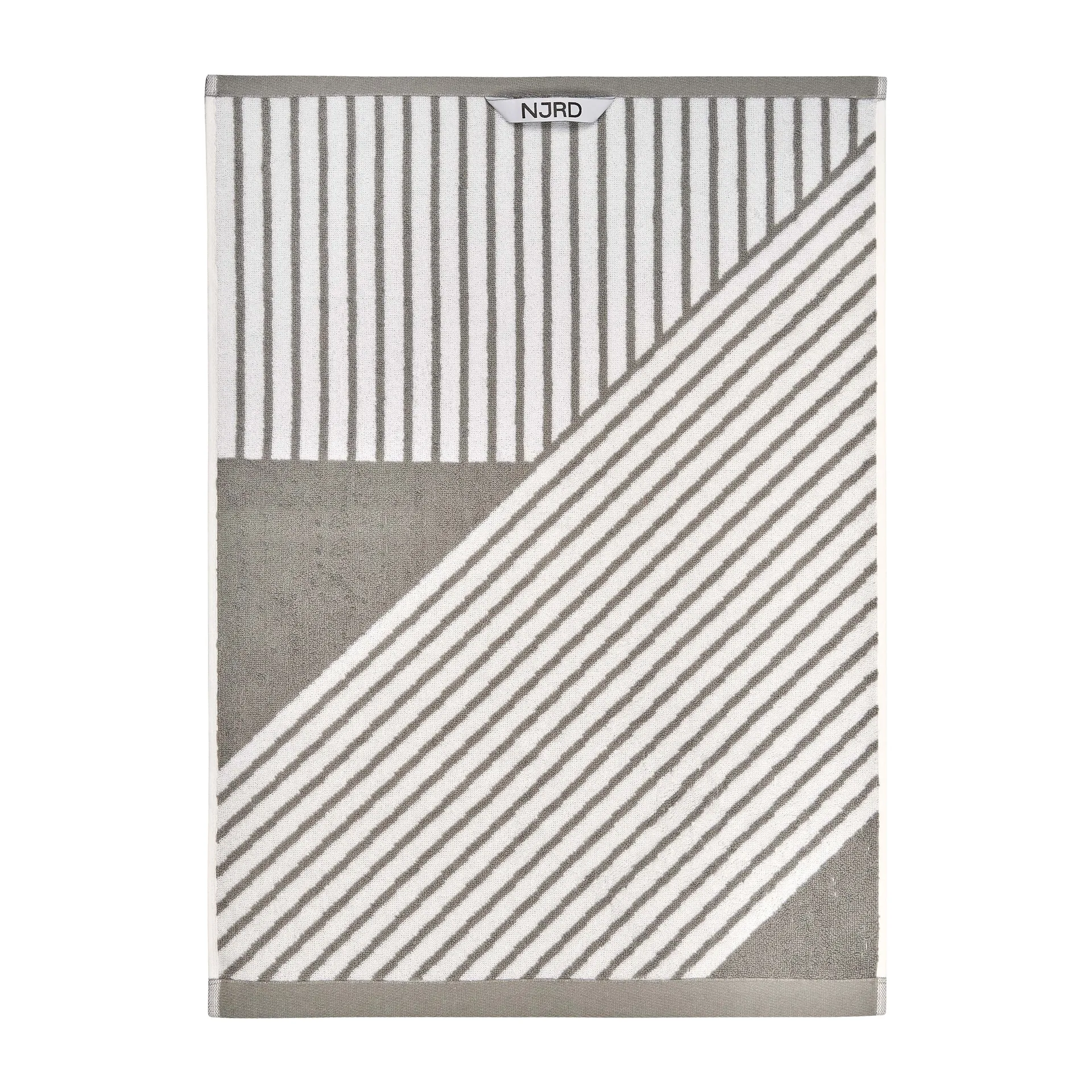条纹毛巾50x70cm, 灰色 NJRD