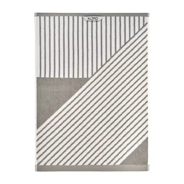 条纹毛巾50x70cm - 灰色 - NJRD