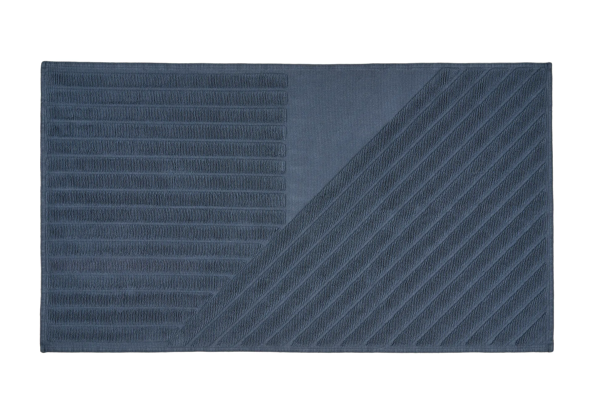 条纹浴室地垫50x90cm, 蓝色 NJRD