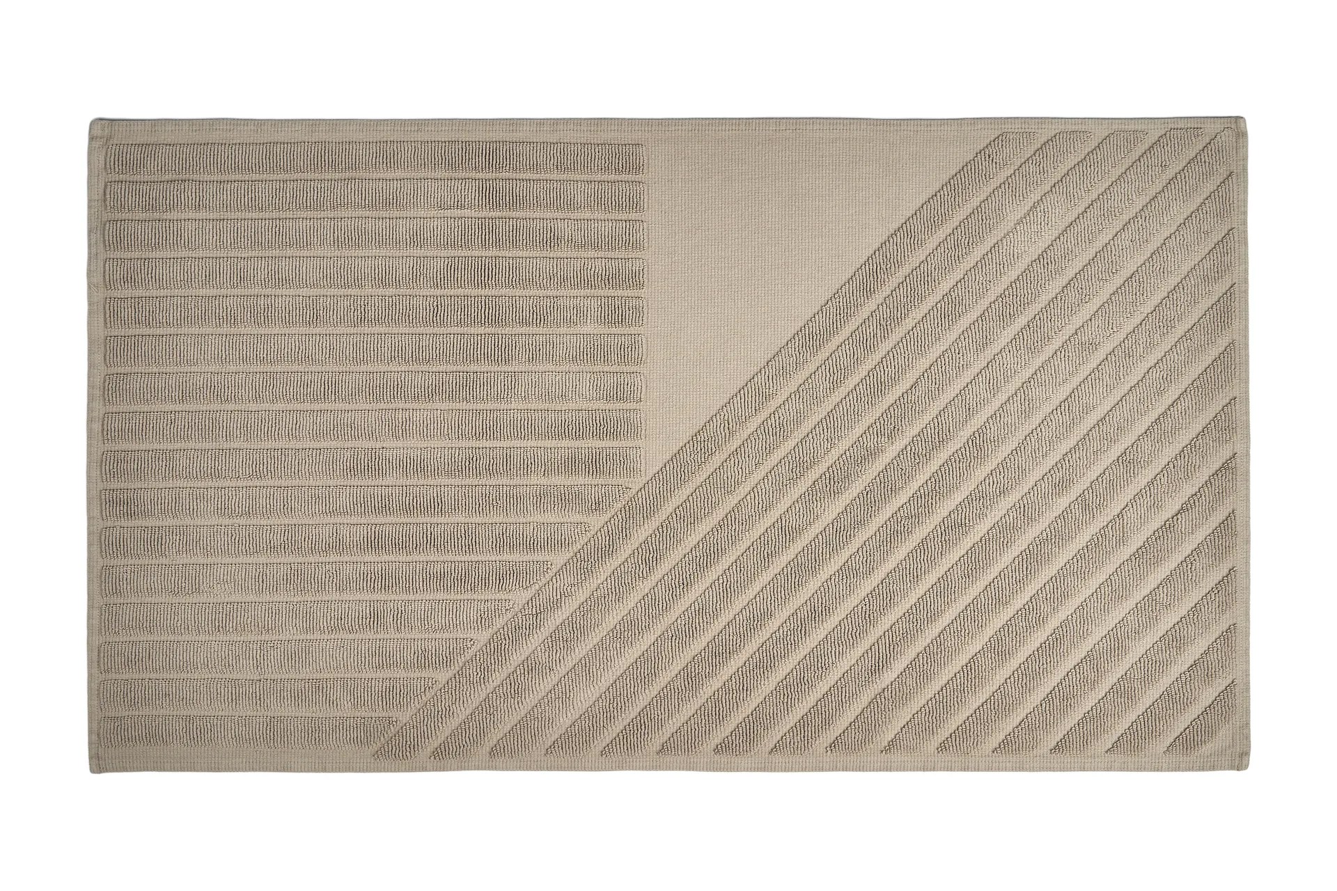 条纹浴室地垫50x90cm, 米色 NJRD