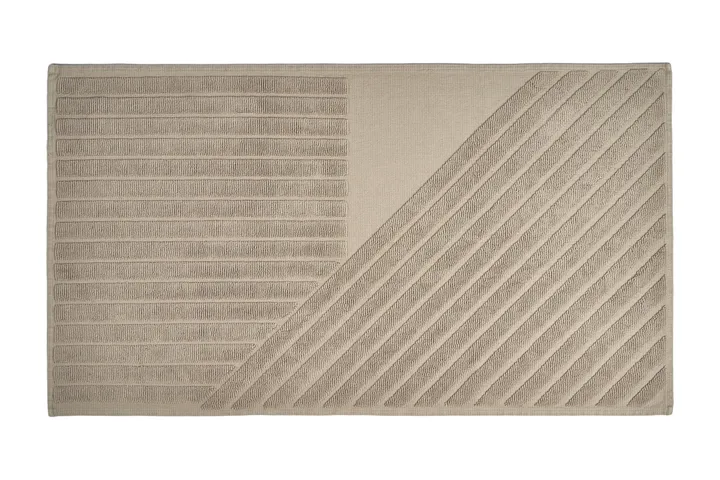 条纹浴室地垫50x90cm - 米色 - NJRD
