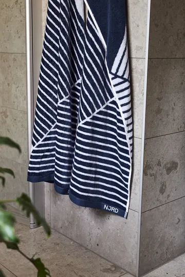 条纹浴巾70x140cm - 蓝色 - NJRD