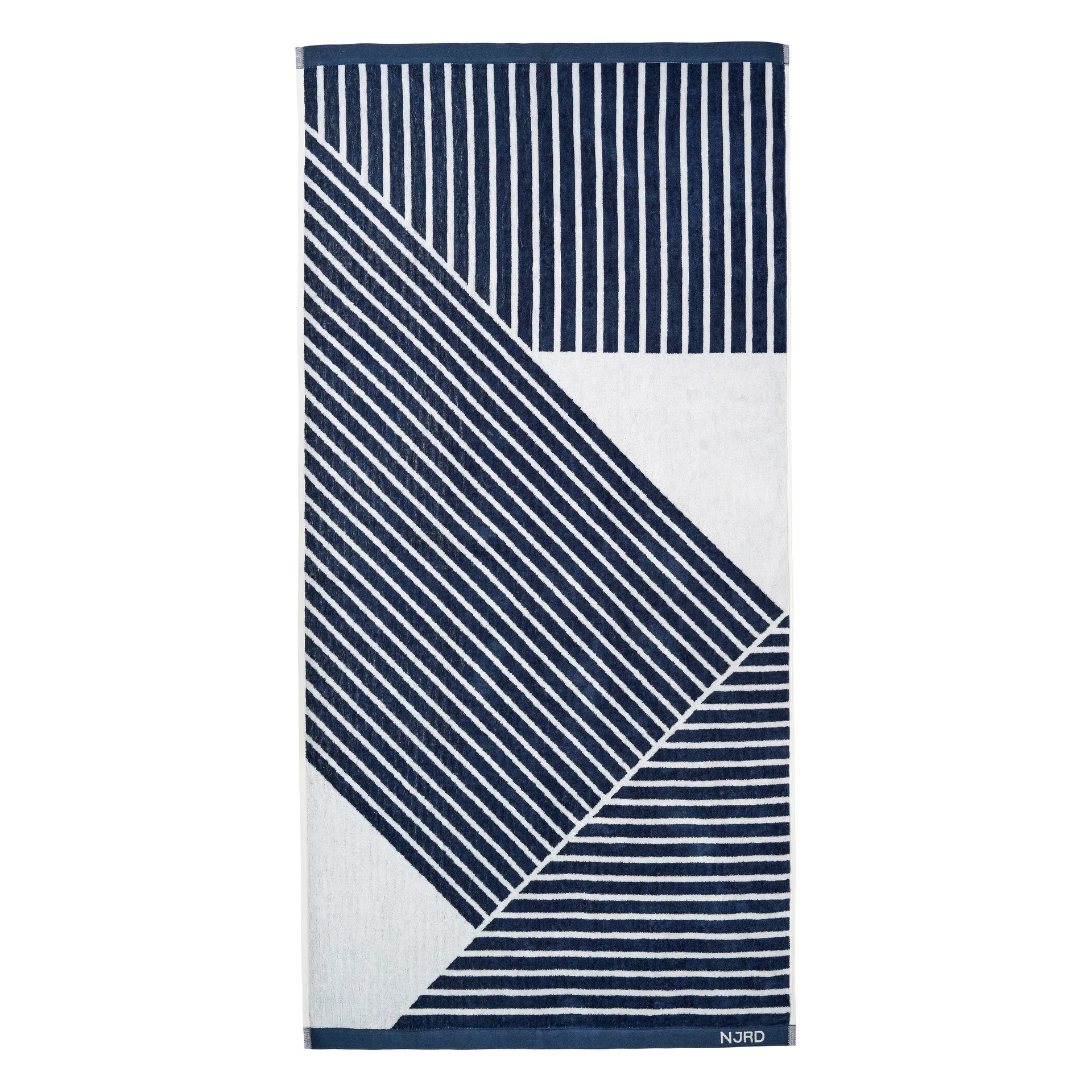 条纹浴巾70x140cm, 蓝色 NJRD