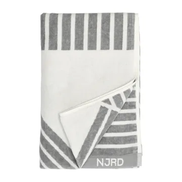 条纹浴巾70x140cm - 灰色 - NJRD