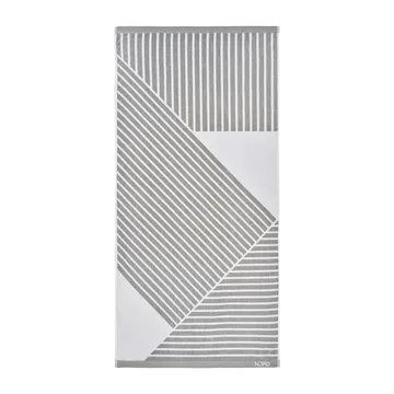 条纹浴巾70x140cm - 灰色 - NJRD