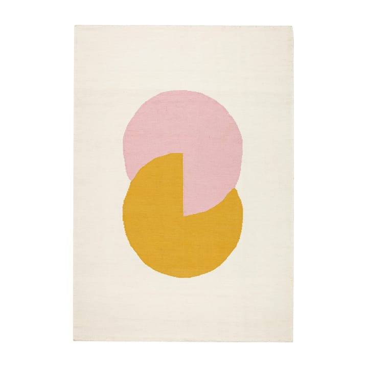 Circles 相交圆平织羊毛地毯 粉色 - 170x240 cm - NJRD