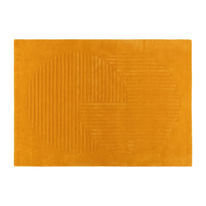 Levels 羊毛地毯 相交圆 橘黄色 - 170x240 cm - NJRD