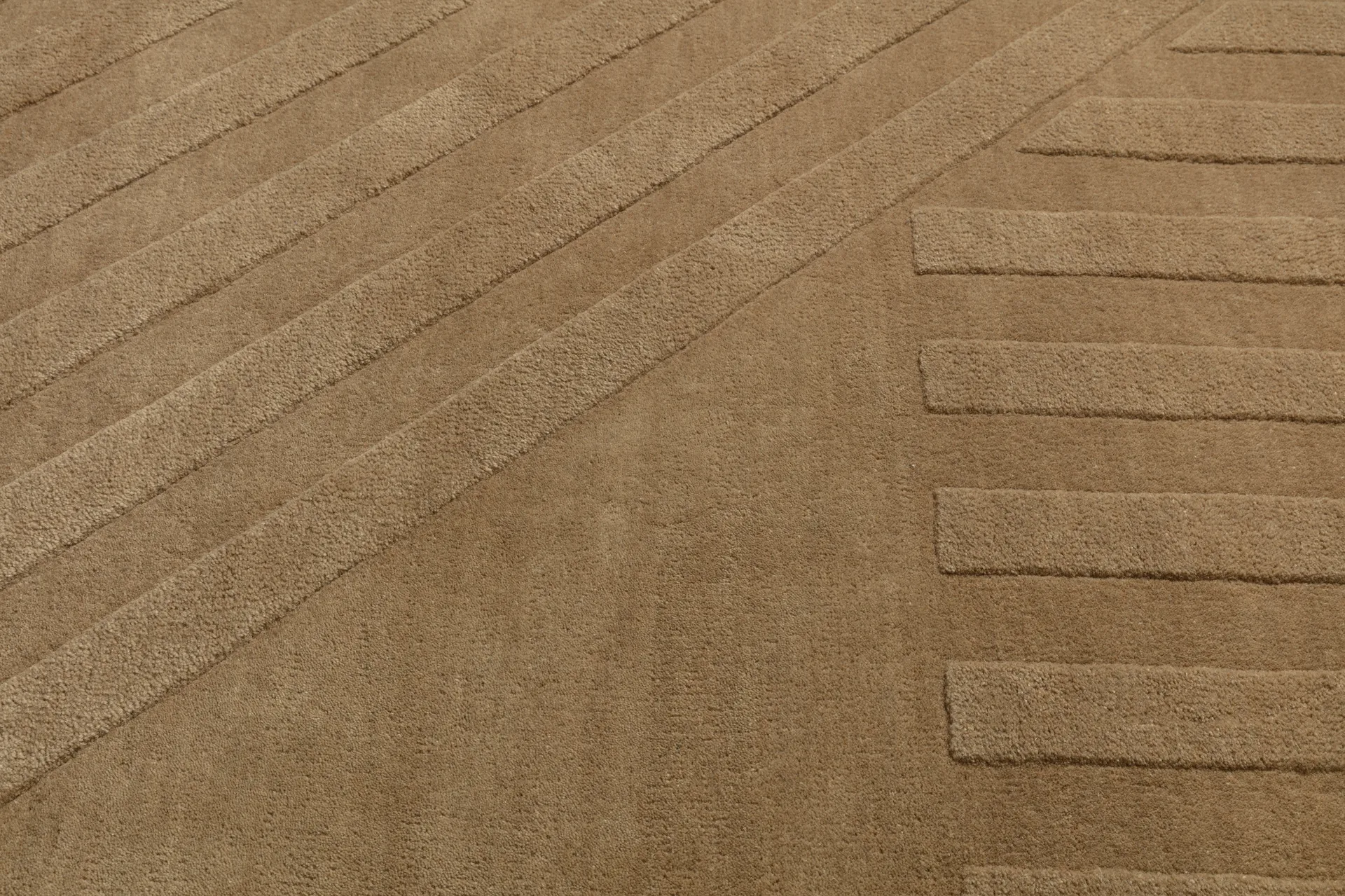 Levels条纹羊毛地毯, 米色_170x240cm NJRD