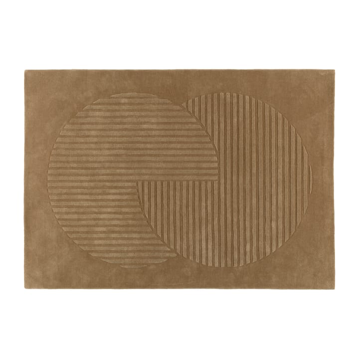 Levels 羊毛地毯 相交圆 米棕色 - 200x300 cm - NJRD