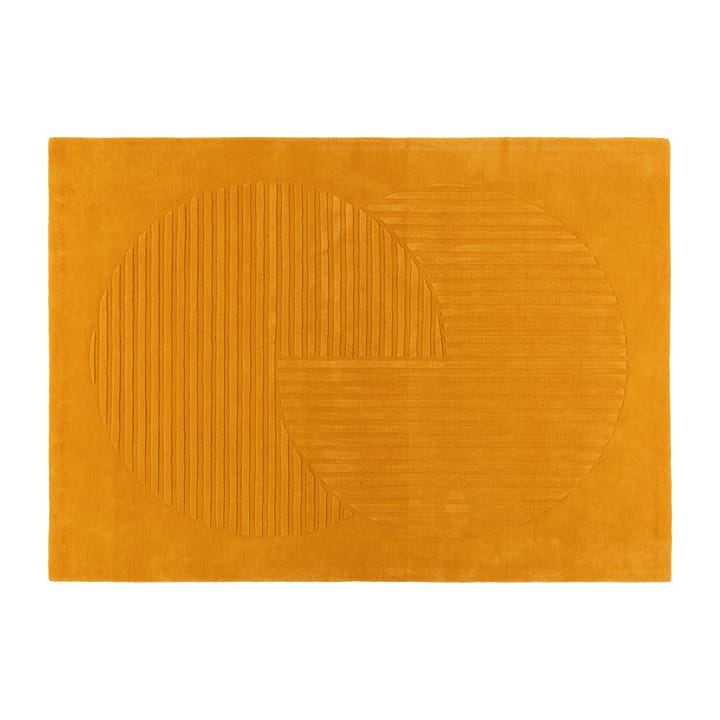 Levels 羊毛地毯 相交圆 橘黄色 - 200x300 cm - NJRD