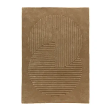 Levels Circles 羊毛地毯 - Beige, 170x240 cm - NJRD