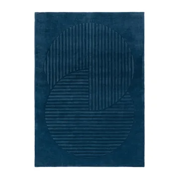 Levels Circles 羊毛地毯 - Blue, 170x240 cm - NJRD