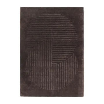 Levels Circles 羊毛地毯 - Brown, 170x240 cm - NJRD
