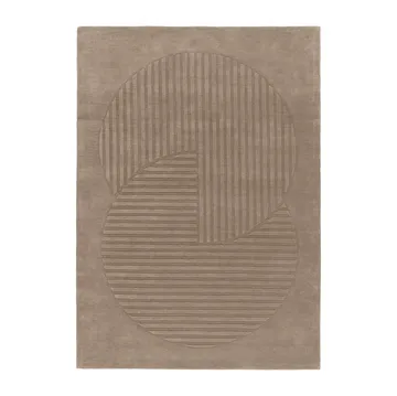 Levels Circles 羊毛地毯 - Taupe, 170x240 cm - NJRD