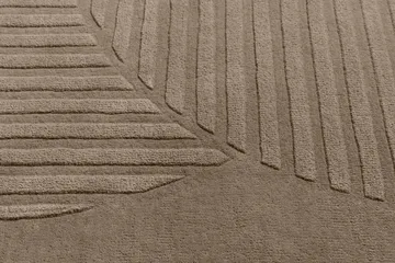 Levels Circles 羊毛地毯 - Taupe, 170x240 cm - NJRD