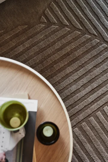 Levels Circles 羊毛地毯 - Taupe, 170x240 cm - NJRD