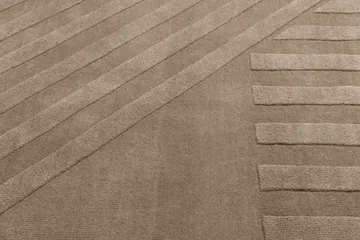 Levels Stripes 羊毛地毯 - Taupe, 170x240 cm - NJRD
