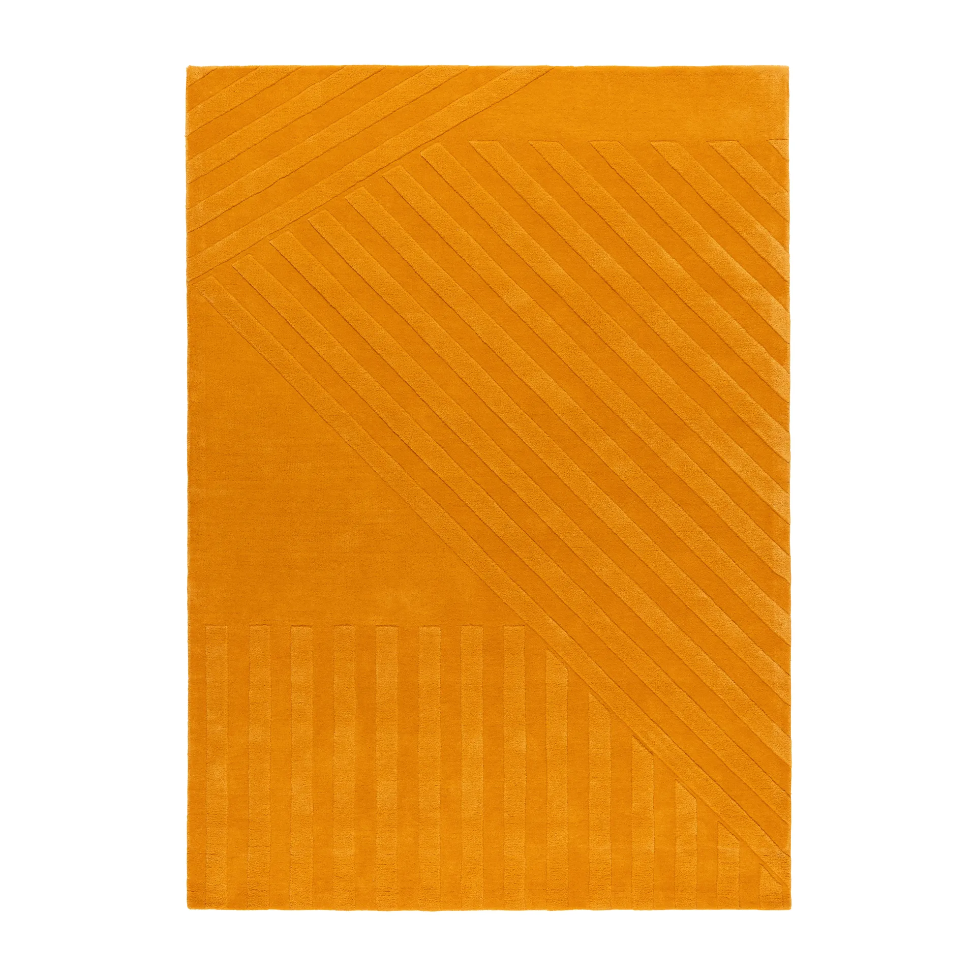Levels Stripes 羊毛地毯, Yellow, 170x240 cm NJRD