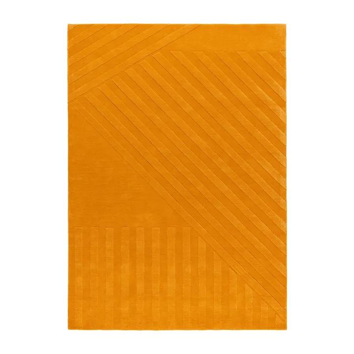 Levels Stripes 羊毛地毯 - Yellow, 170x240 cm - NJRD