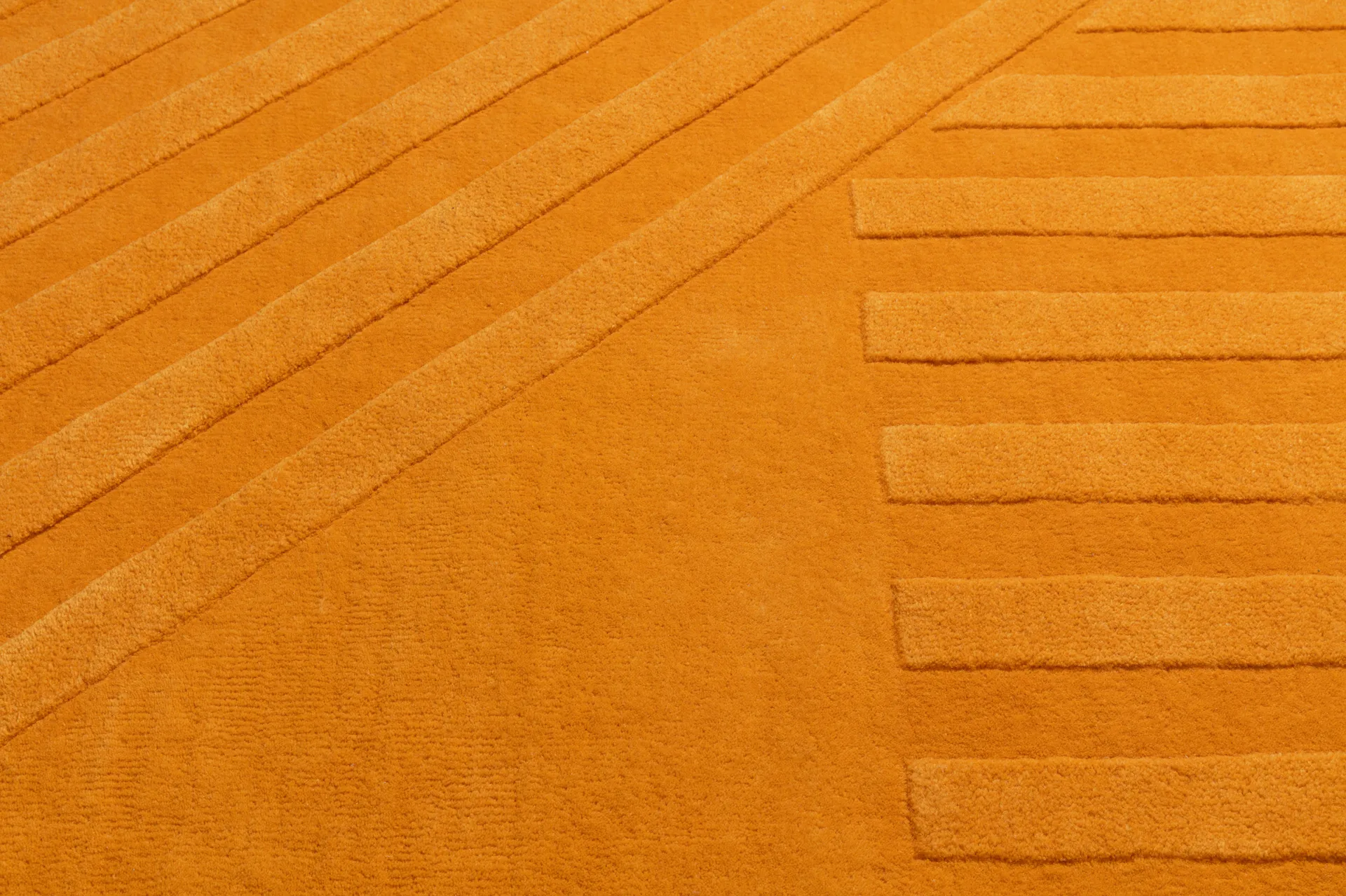 Levels Stripes 羊毛地毯, Yellow, 170x240 cm NJRD