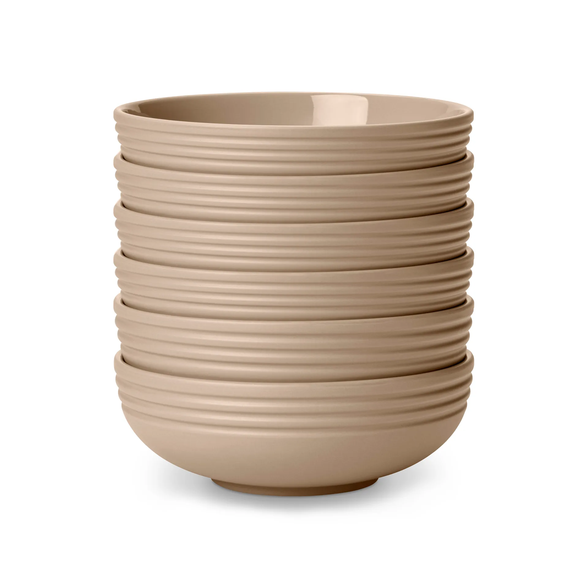 Lines 碗 Ø16cm 六支装, 米色 NJRD