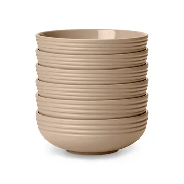 Lines 碗 Ø16cm 六支装 - 米色 - NJRD