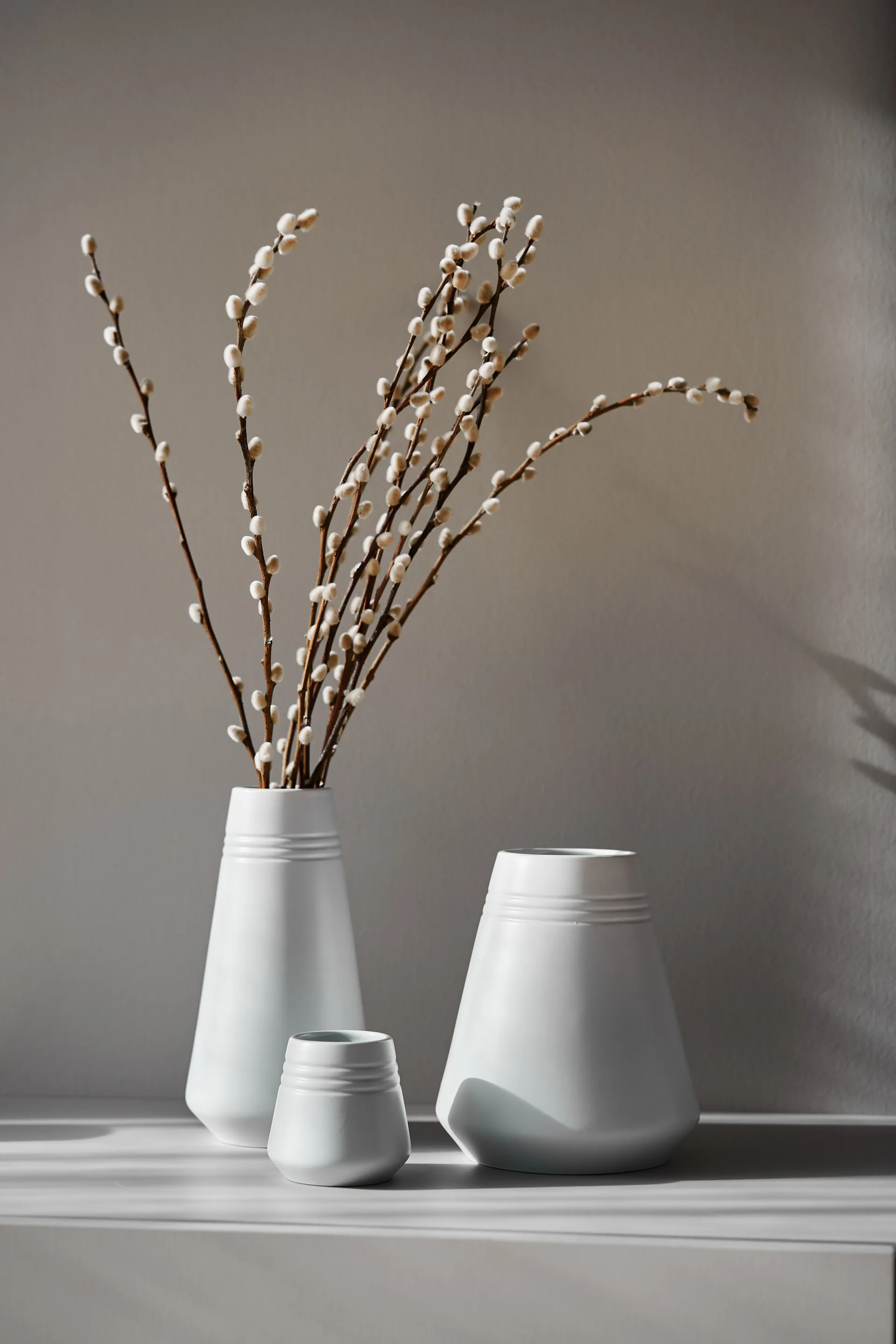 Lines 花瓶18cm, 白色 NJRD