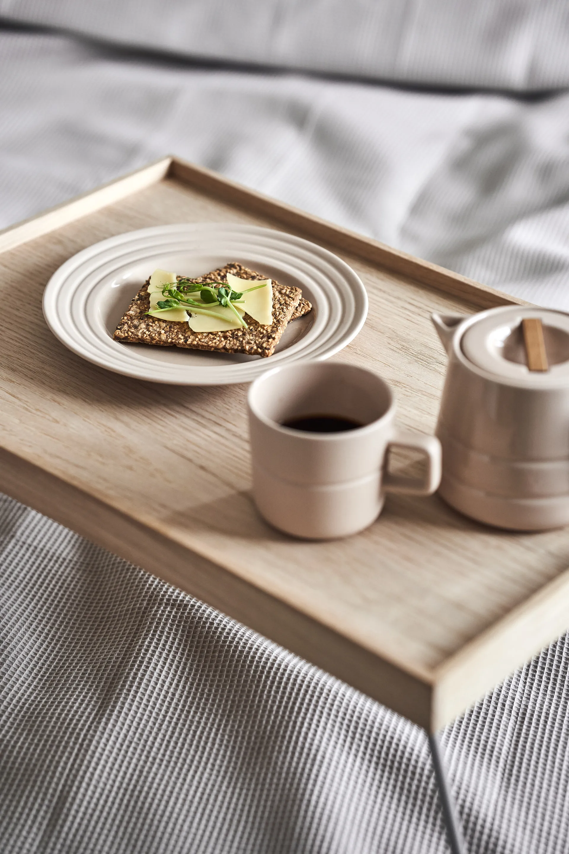 Lines 小号 平盘/西餐盘 Ø21 cm 六件套装, 米色 NJRD