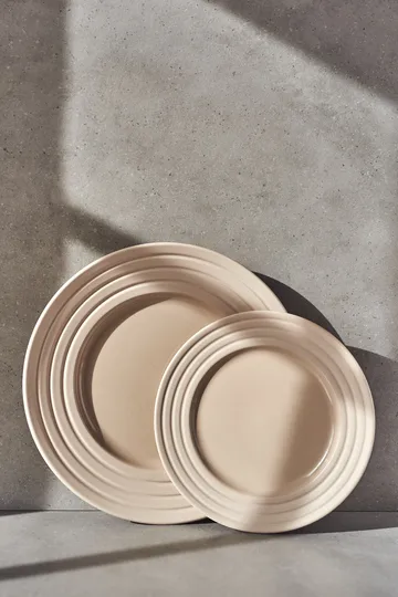 Lines 小盘子 Ø21cm 6个装 - 米色 - NJRD