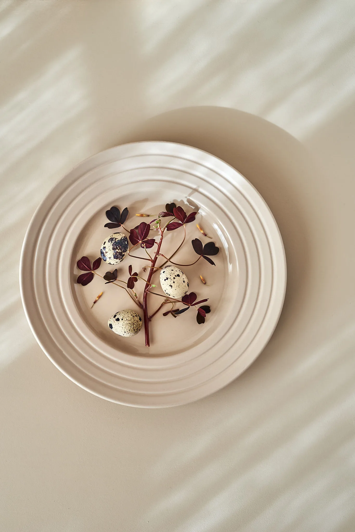 Lines 平盘/西餐盘 Ø27 cm 六件套装, 米色 NJRD