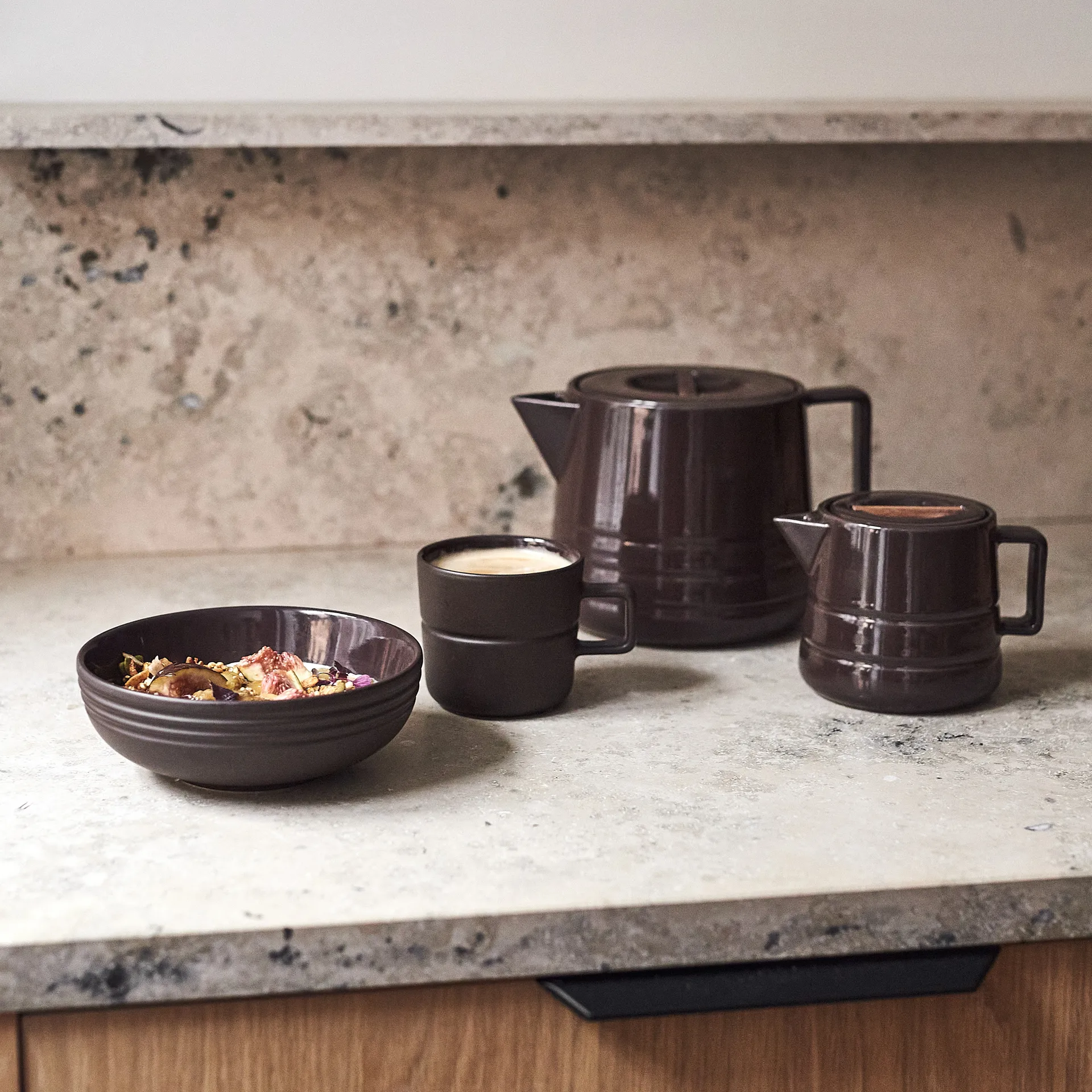 Lines 马克杯 30 cl, 棕色 NJRD