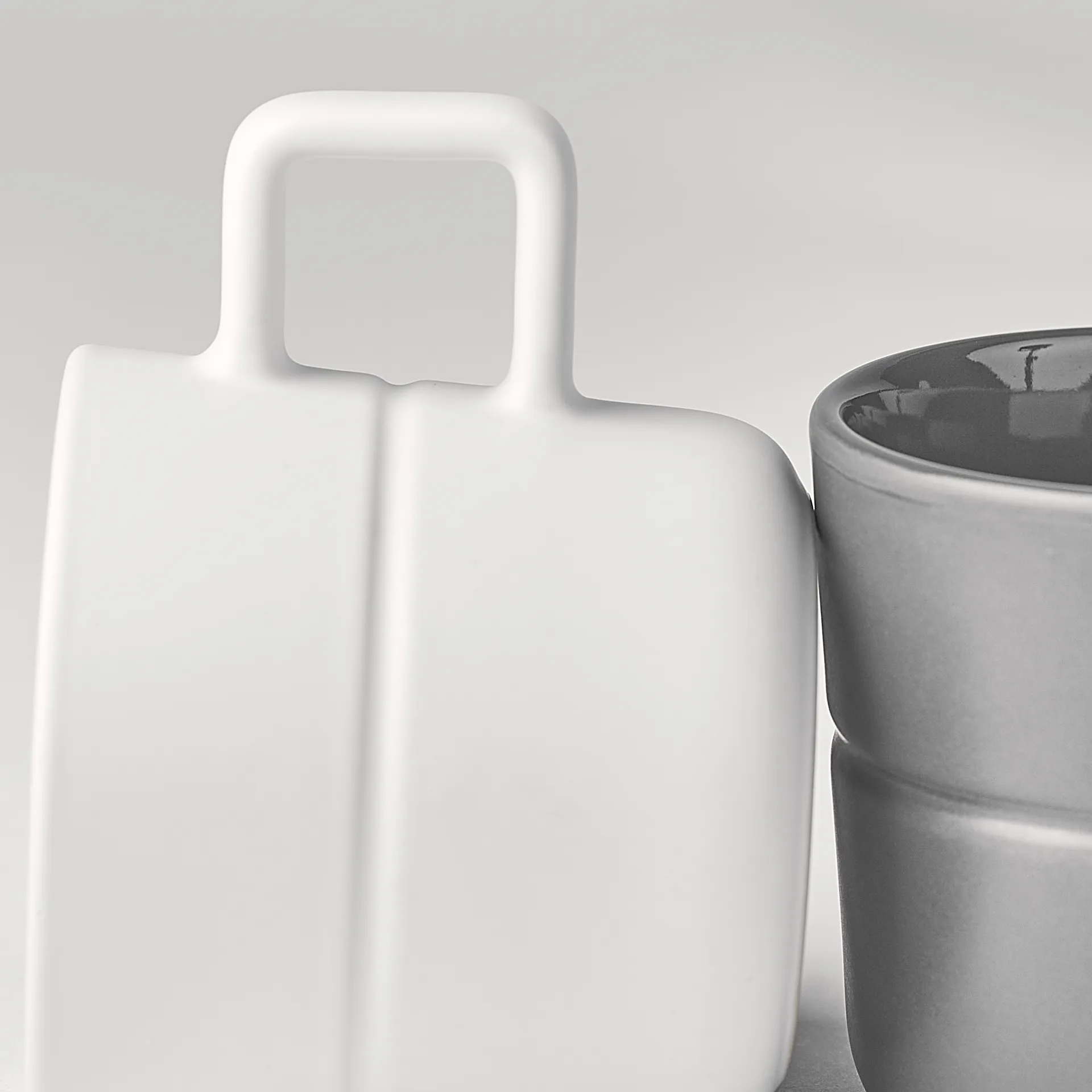 Lines 马克杯/瓷杯 30 cl 两件套装, 白色 NJRD